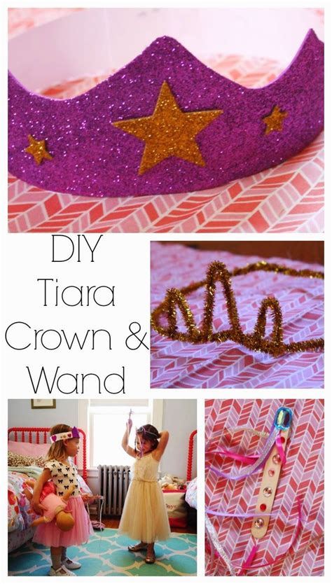 Diy Tiara Crown And Wand The Chirping Moms Princess Crafts Diy