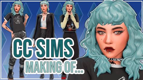 Cc Sim Making Of Parker 🤟 Sims 4 Cas Lookbook Cc Links Youtube