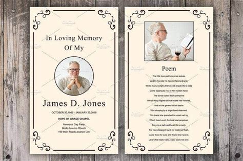 Choose from thousands of customizable templates or create your own from scratch! 17+ Funeral Memorial Card Designs & Templates - PSD, AI ...