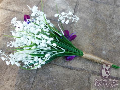I made 2 versions of bouquet and you can decide which on works best for you. Dress My Wedding - Galaxy orchid, lilies of the valley ...
