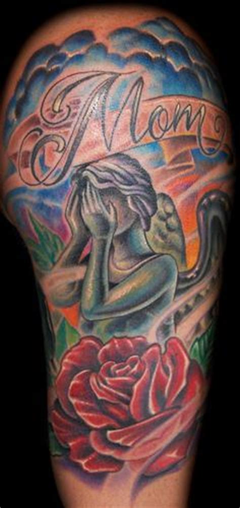 Weeping Angel And Rose Tattoo By Marvin Silva Tattoos