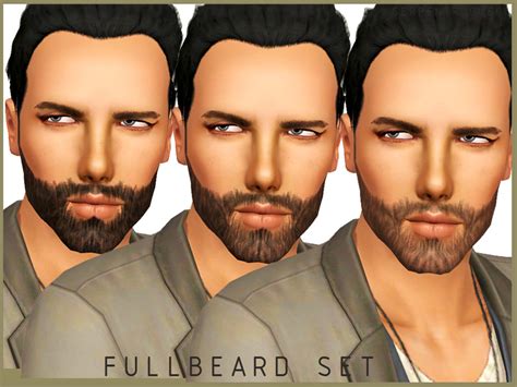 The Sims Resource Full Beard Set