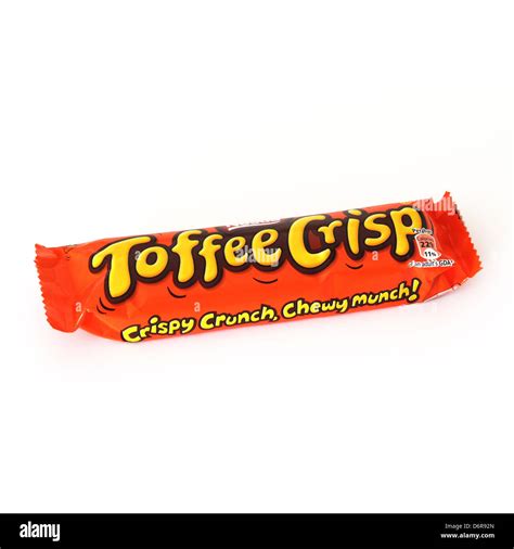 Nestle Toffee Crisp Chocolate Bar On A White Background Stock Photo Alamy