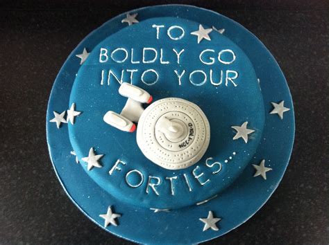Star Trek Uss Enterprise Cake 40th Cake Dad Cake 40th Birthday Cakes