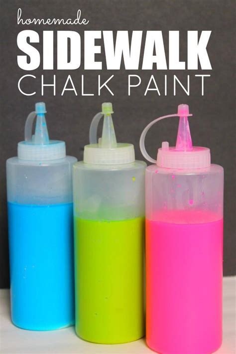 Homemade Sidewalk Chalk Paint Recipe