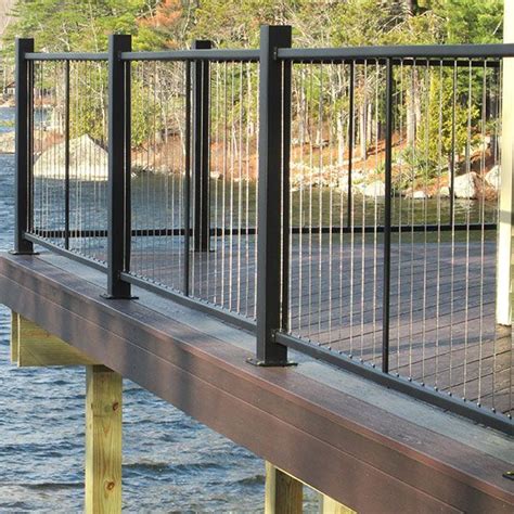 Fortress Fe26 Vertical Cable Railing Panel Level Decksdirect In