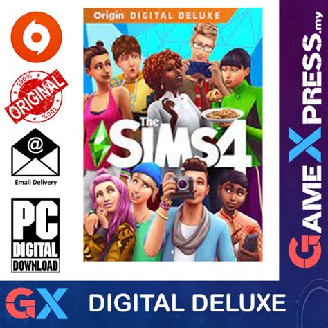 The Sims 4 Digital Deluxe Pc Game Origin Platform Lazada