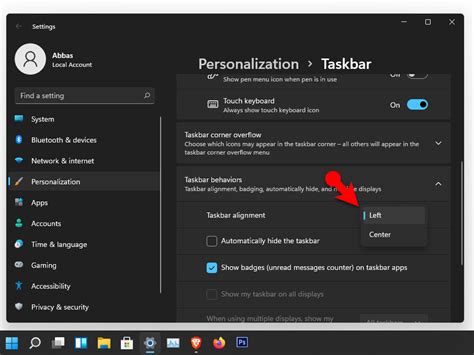 How To Move The Taskbar Icons To The Left In Windows 11 Techspite