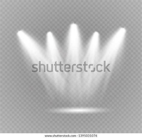 Vector Spotlight Light Effectglow Isolated White Stock Vector Royalty