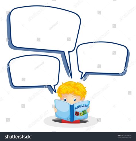 Illustration Boy Call Out On White Stock Vector Royalty Free