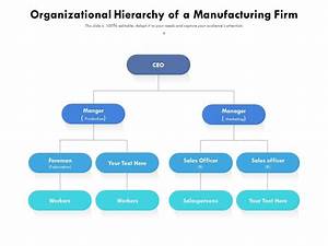 Manufacturing Organizational Charts Examples