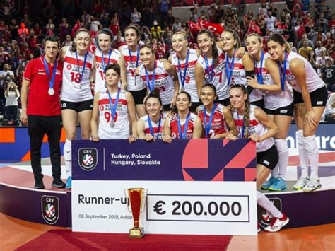 Sırbistan kadın millî voleybol takımı. Türkiye A Milli Kadın Voleybol Takımı, Avrupa İkincisi - SES Eşitlik, Adalet, Kadın Platformu