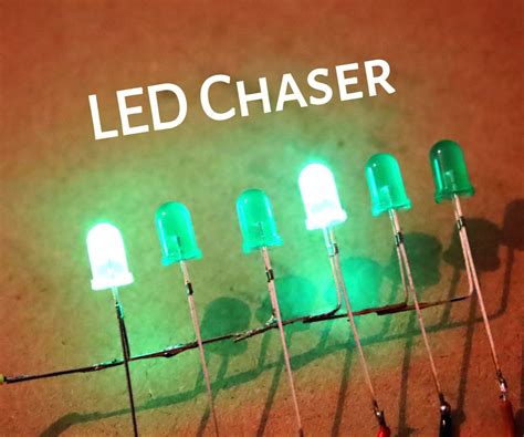 How To Make Best Led Chaser Circuit Without Ic 15 Steps Instructables