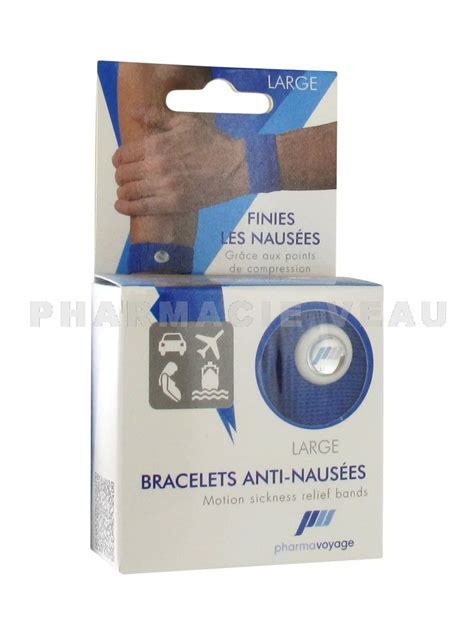 Bracelets Anti Naus Es Mal Des Transports Bleu Large Adulte Bracelets Pharmavoyage