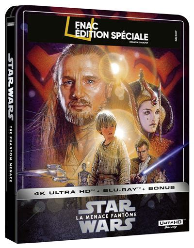 Star Wars Episode I The Phantom Menace 4k 2d Blu Ray Steelbook Fnac Exclusive [france