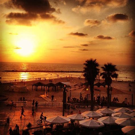 Tel Aviv Israel Sunset Ive Been Here 2001 And 2013 Awesome