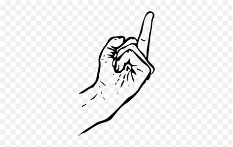 Flipping Off Middle Finger Clipart 2 Middle Finger Drawing Side Emoji