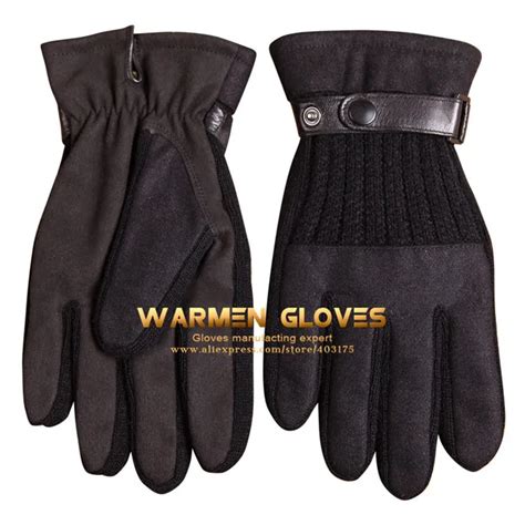 Warmen Men S Touchscreen Texting Gloves Genuine Leather Belt Super Warm Gloves Texting Gloves