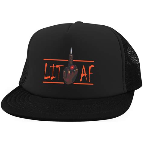Lit Trucker Hat With Snapbacktwill Capsandwich Visorsavage Capcap