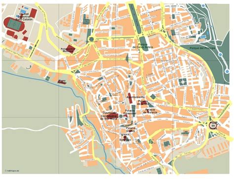 Caceres Vector Map Order And Download Caceres Vector Map