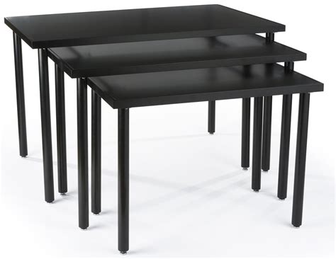 Made of wood from sustainable sources. Black Nesting Tables | Set of 3