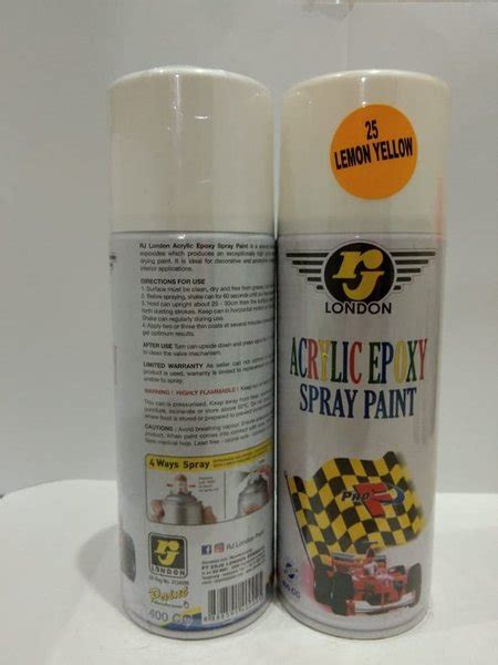 Jual Rj London 400cc Spray Paint Cat Semprot Lemon Yellow 25 Di Lapak