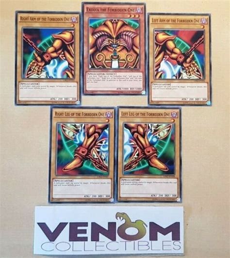 Yugioh Complete Exodia Set All 5 Pieces The Forbidden One Common Ldk2 Ebay