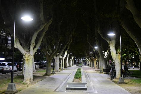 Rivadavia Nuevas Luminarias En La Plaza Departamental