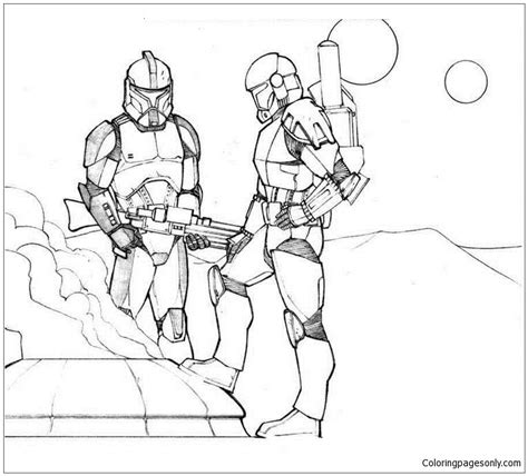 High quality droid army gifts and merchandise. Star Wars Clone Trooper Coloring Page - Free Coloring ...