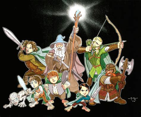 Lord Of The Rings Cartoon Fellowship By Jerome K Moore On Deviantart