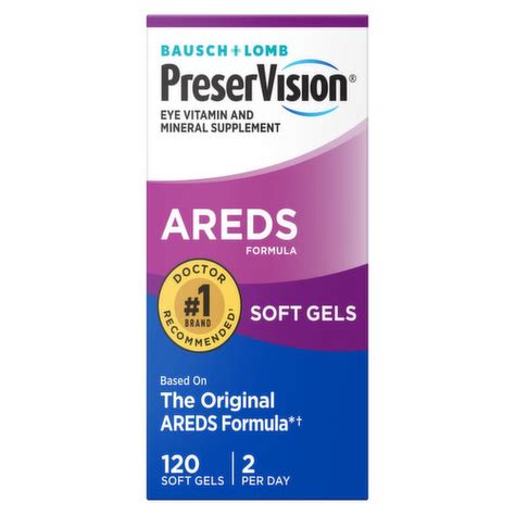 Preservision Eye Vitamin Mineral Supplement Areds Formula Soft Gels