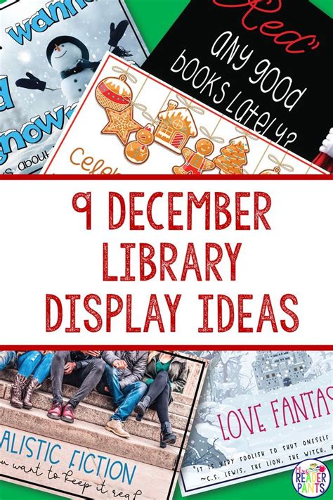 December Library Display Posters December Holidays All Grade Levels