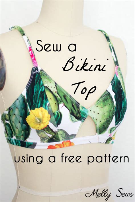 sew a bikini top diy bikini tutorial melly sews in 2020 diy bikini tutorial bikini diy