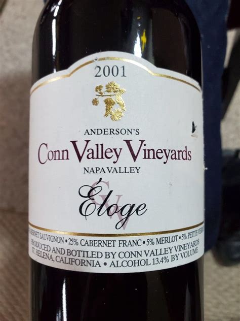 Anderson S Conn Valley Vineyards Loge Usa California Napa Valley Cellartracker