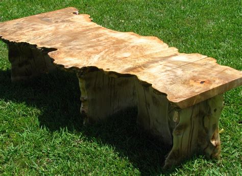 Hand Made Live Edge Urban Rescue Burl Maple Coffee Table By Haymore