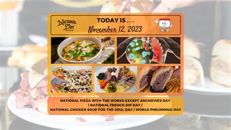 November 12 2023 National Pizza With The Works Except Anchovies Day