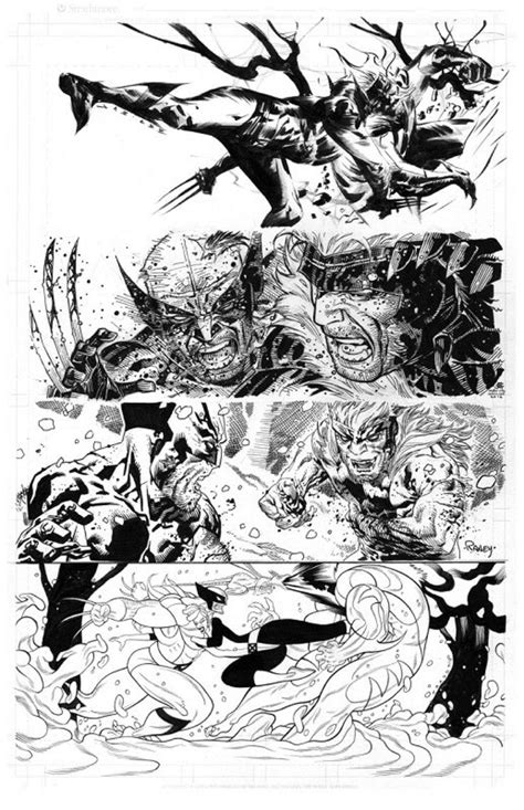 Wolverine Vs Sabretooth Jam Piece By Jae Lee Jim Cheung Tomraneyart