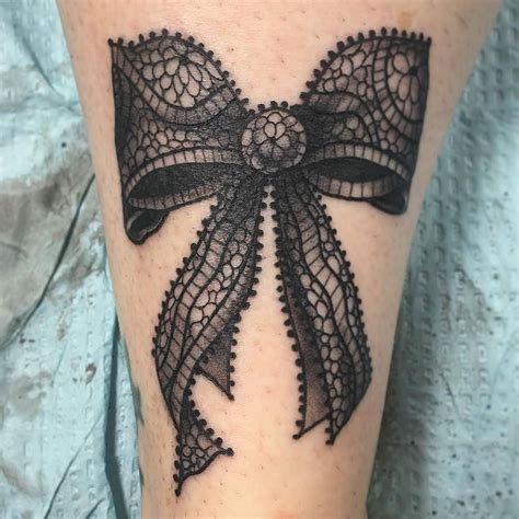 30 Best Bow Tattoos Designs And Ideas Lace Bow Tattoos Bow Tattoo