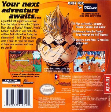 Comments off on dbgt games. Dragon Ball Z: The Legacy of Goku II (USA) GBA ROM ...