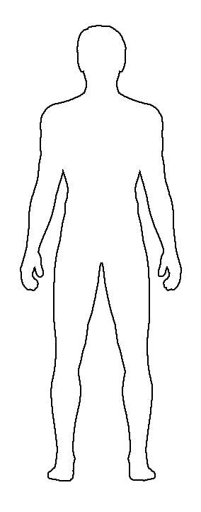 Blank Male Body Template