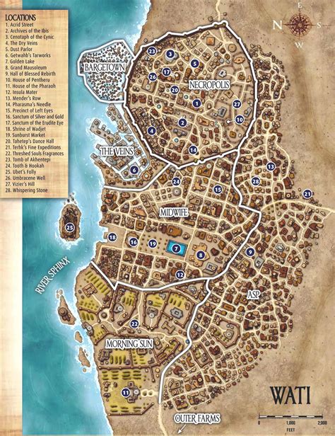 Wati City Map Fantasy Map Fantasy World Map Fantasy City Map