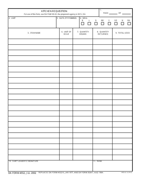 Da Form 4552 Fill Out Sign Online And Download Fillable Pdf