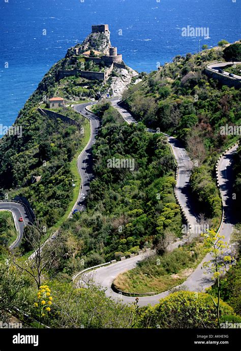Castle Santalessio Siculo Sicily Italy Stock Photo Alamy