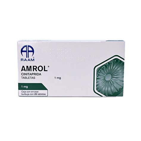 Amrol 25 Tabletas 1 Mg Farmacias Gi Mejoramos Tu Salud Elevando Tu