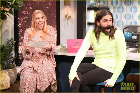 Jonathan Van Ness Shows Off His Cheerleading Skills On Busy Tonight