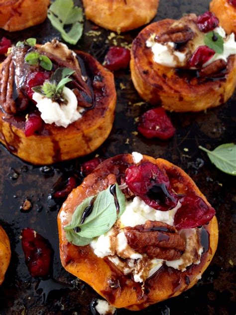 Sweet Potato Rounds With Goat Cheese Appetizers Ciao Florentina