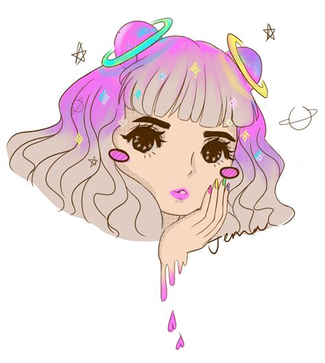 Pastel Girl Draw Illustration Colored Kawaii Pale Cute