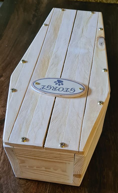 Wooden Pet Coffin For Home Burialpet Coffinpet Memorialpet Etsy Uk