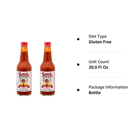 Buy Tapatio Hot Sauce Salsa Picante Mexican Style Hot Sauce Fl Oz Pack Online At