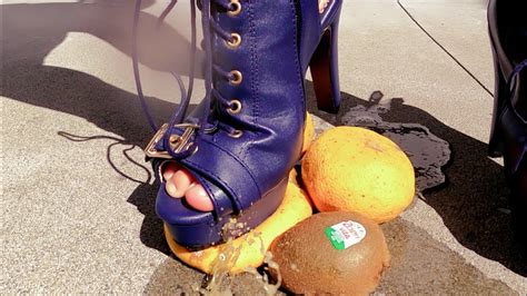 Asmr Fruit Squirting With Sweet Feet Boots Youtube